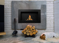 Bioethanol Fireplace hanging 650x400 black structural matte