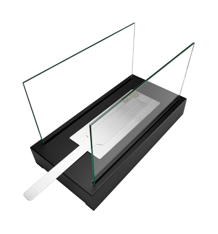 Glow Freestanding Bioethanol Fireplace – Black