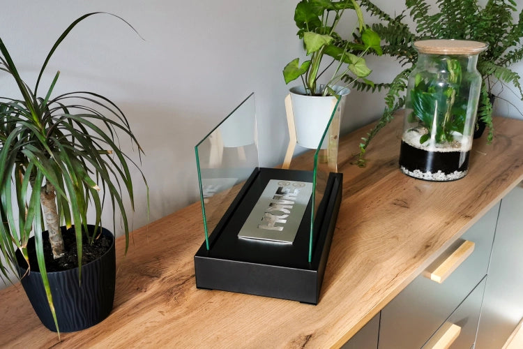 Home Freestanding Bioethanol Fireplace – Black