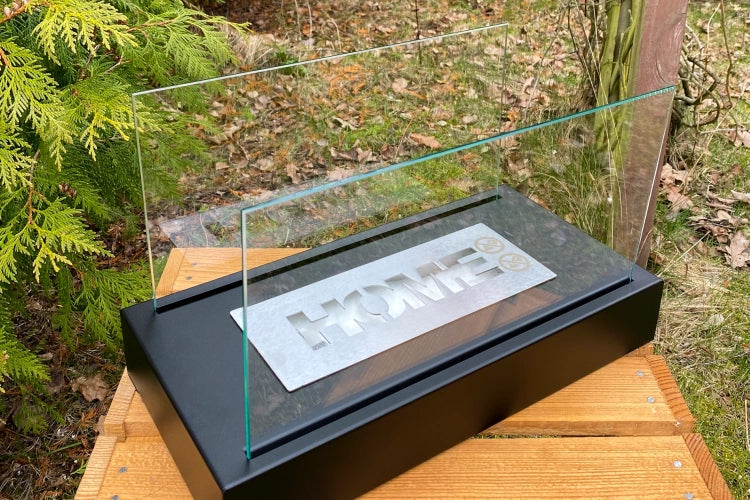 Home Freestanding Bioethanol Fireplace – Black