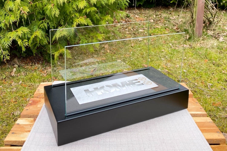 Home Freestanding Bioethanol Fireplace – Black