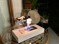 Bioethanol Fireplace freestanding Home white structural matte