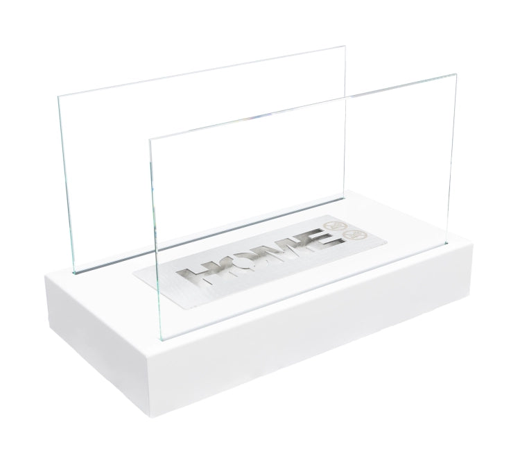 Home Freestanding Bioethanol Fireplace – White