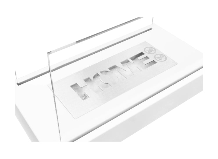 Home Freestanding Bioethanol Fireplace – White