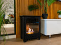 Bioethanol Fireplace freestanding Koza Mini black matte with glass