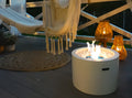 Bioethanol Fireplace freestanding Moon white matte