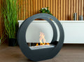 Bioethanol Fireplace freestanding Only black matte
