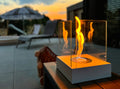 Bioethanol Fireplace freestanding Sunset Garden Mini white matte