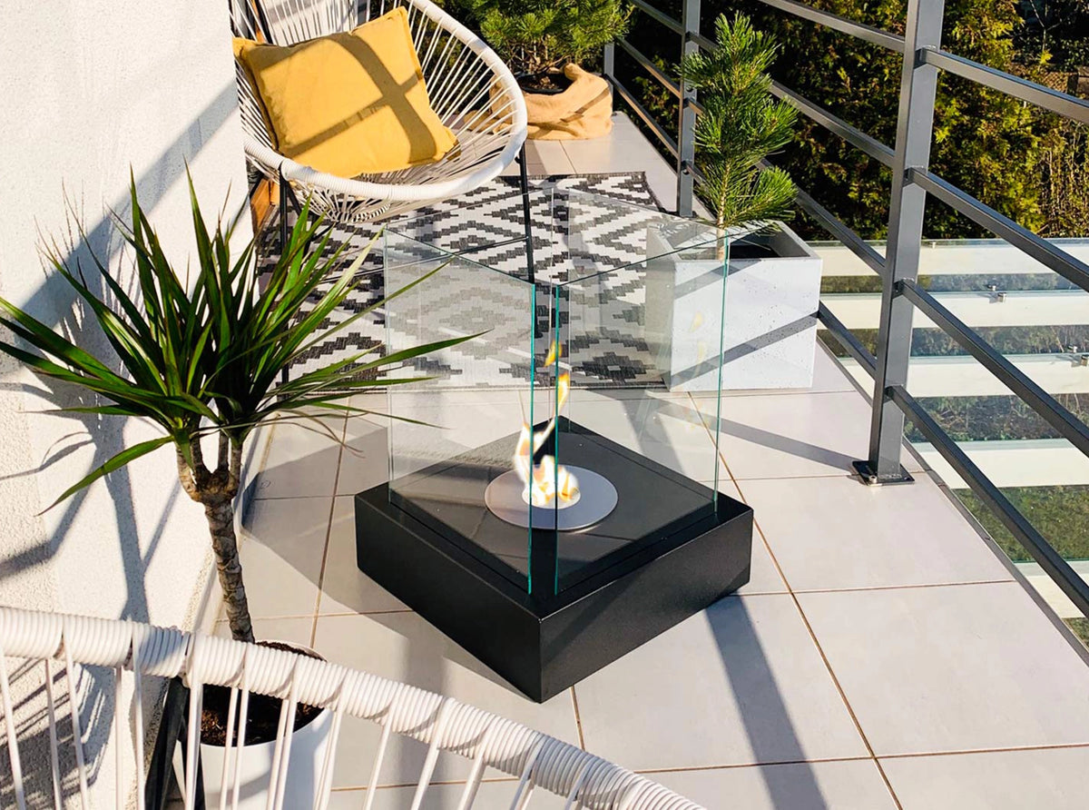 Bioethanol Fireplace freestanding Sunset Garden black