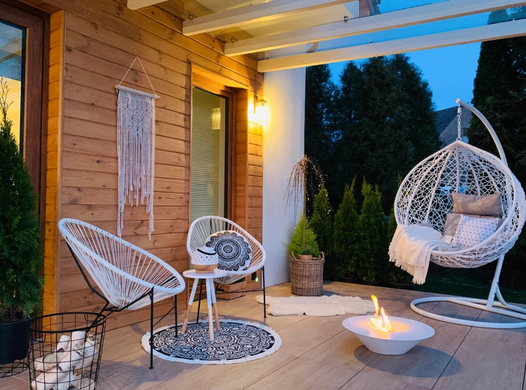 Universe Freestanding Bioethanol Fireplace – White