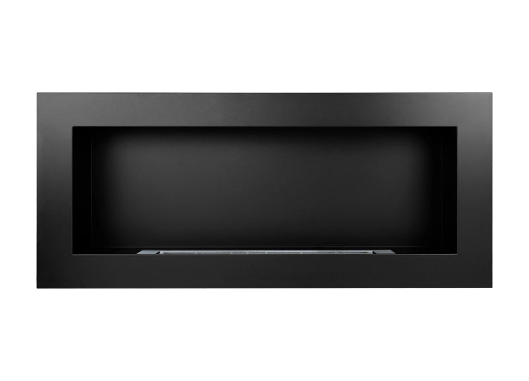 900 Wall-Mounted Bioethanol Fireplace – Black