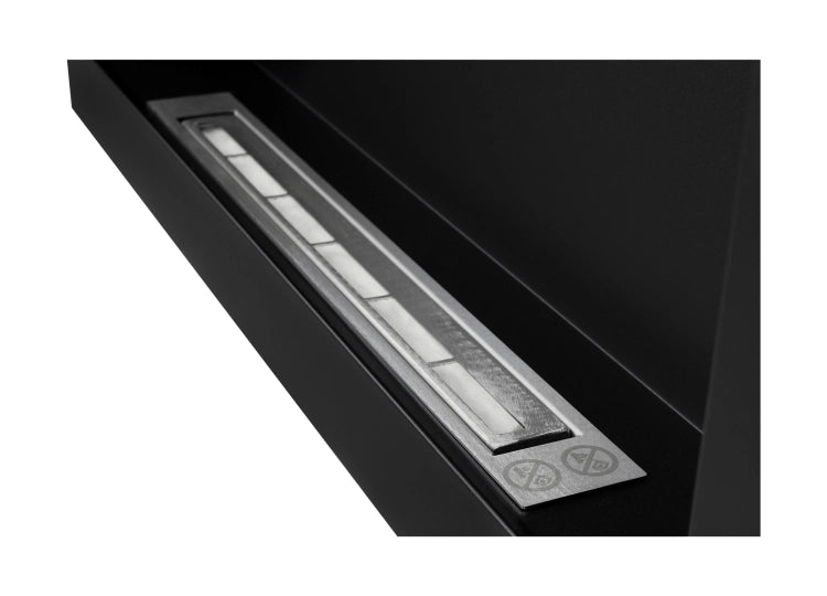 900 Wall-Mounted Bioethanol Fireplace – Black