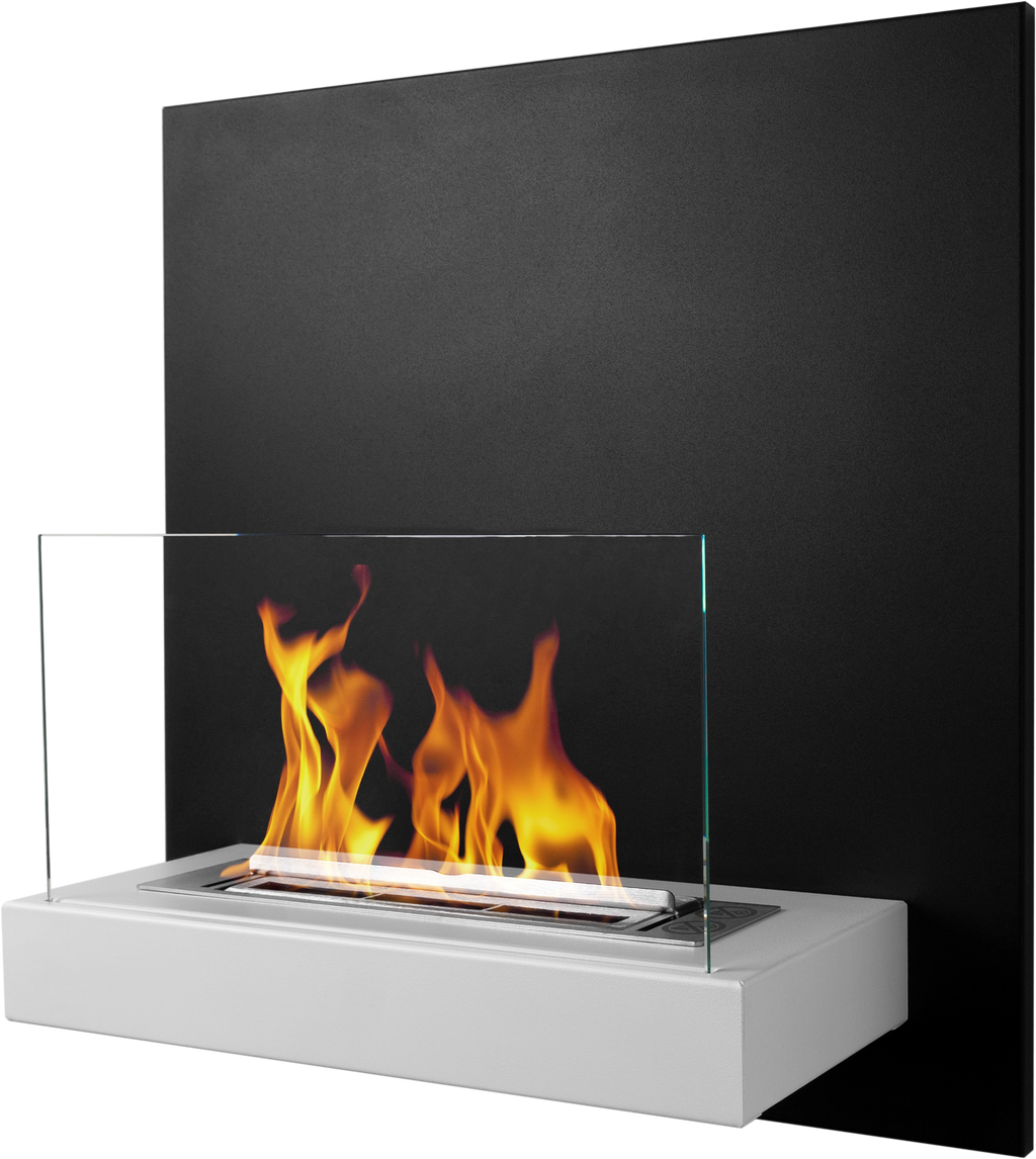 Bioethanol Fireplace hanging BOARD black-white