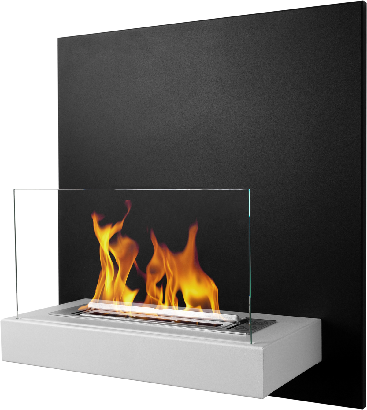 Bioethanol Fireplace hanging BOARD black-white