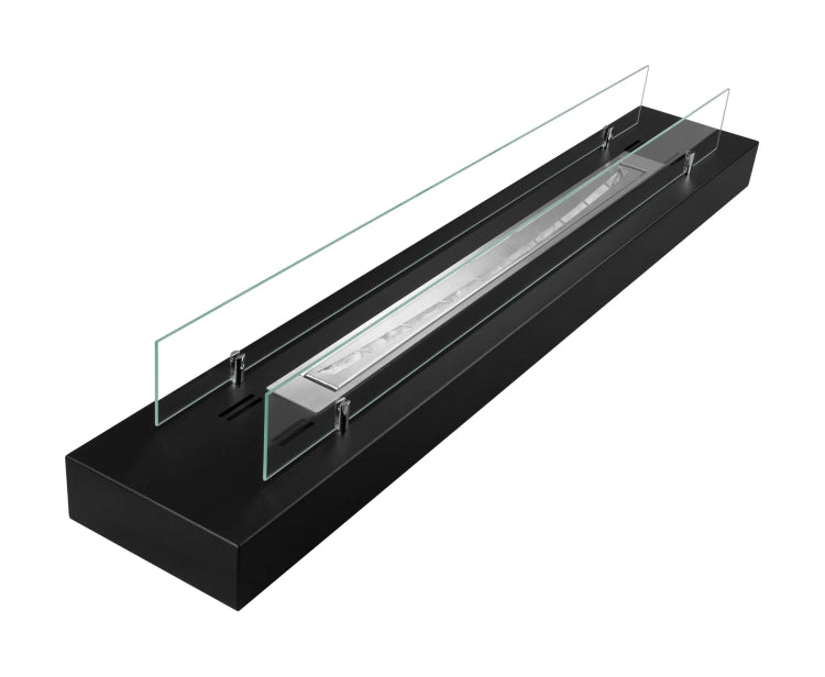 1200 Freestanding Bioethanol Fireplace – Black