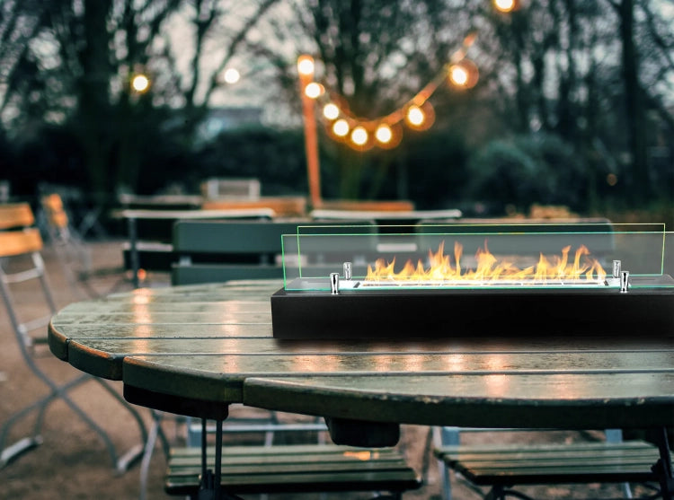 700 Freestanding Bioethanol Fireplace – Black