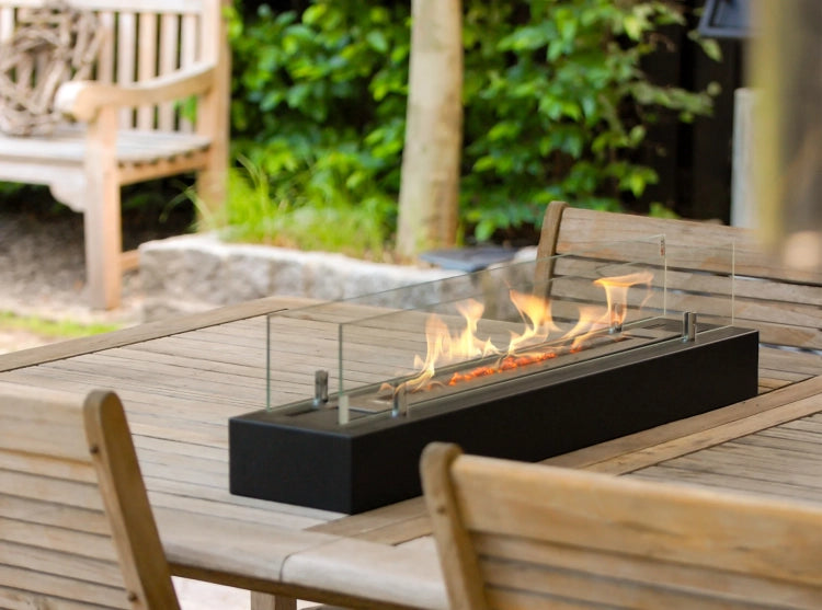 700 Freestanding Bioethanol Fireplace – Black