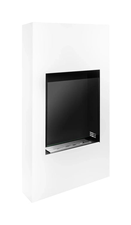 Modern Portal Bioethanol Fireplace – White