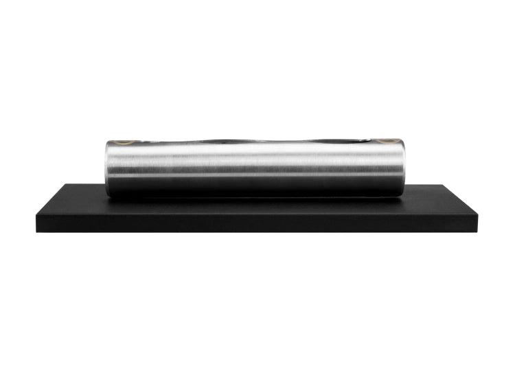 Stainless Freestanding Bioethanol Fireplace – Black Gloss