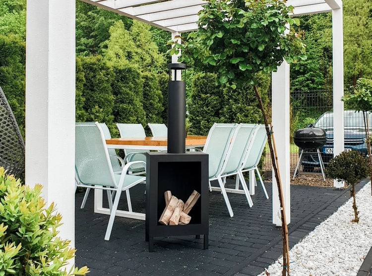 Large Ceramic Fireplace Log Set