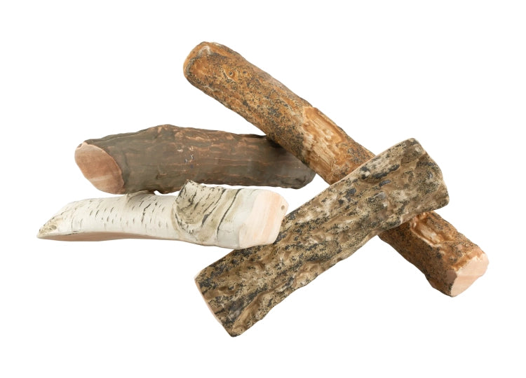 Mixed-Effect Ceramic Fireplace Logs