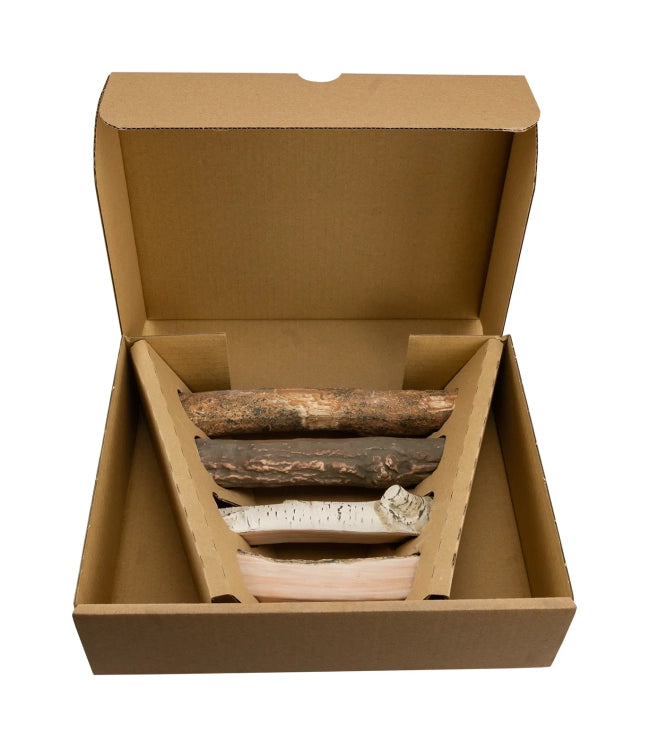 Mixed-Effect Ceramic Fireplace Logs