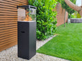 Bioethanol Fireplace freestanding Patio black matte