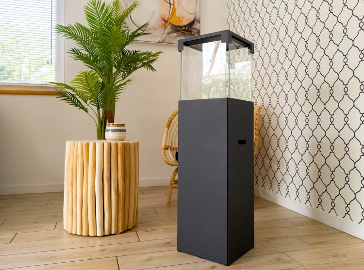 Patio Freestanding Bioethanol Fireplace – Black