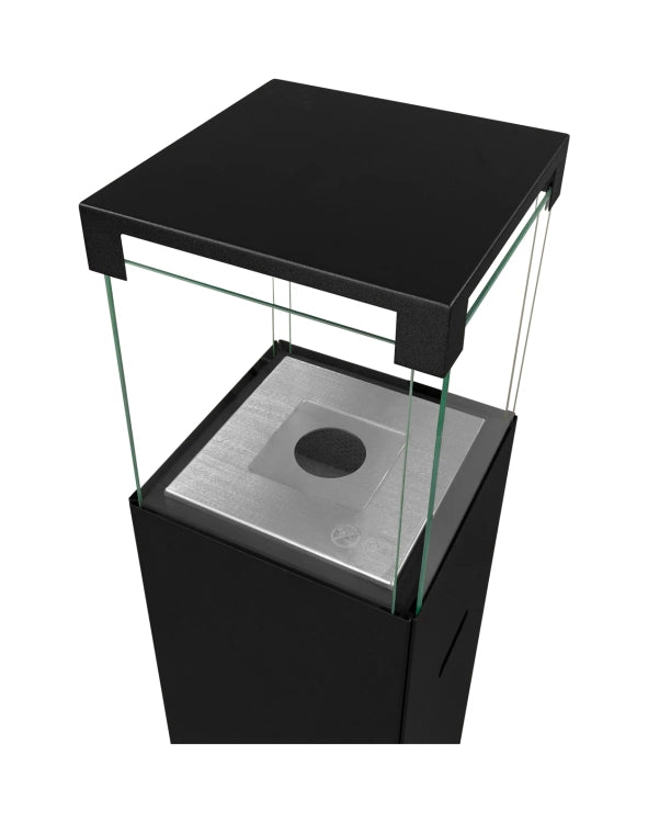 Patio Freestanding Bioethanol Fireplace – Black