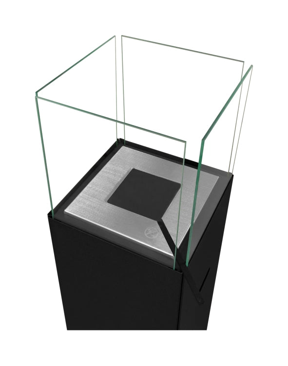 Patio Freestanding Bioethanol Fireplace – Black