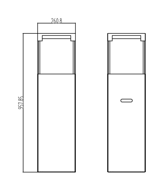 Patio Freestanding Bioethanol Fireplace – Black