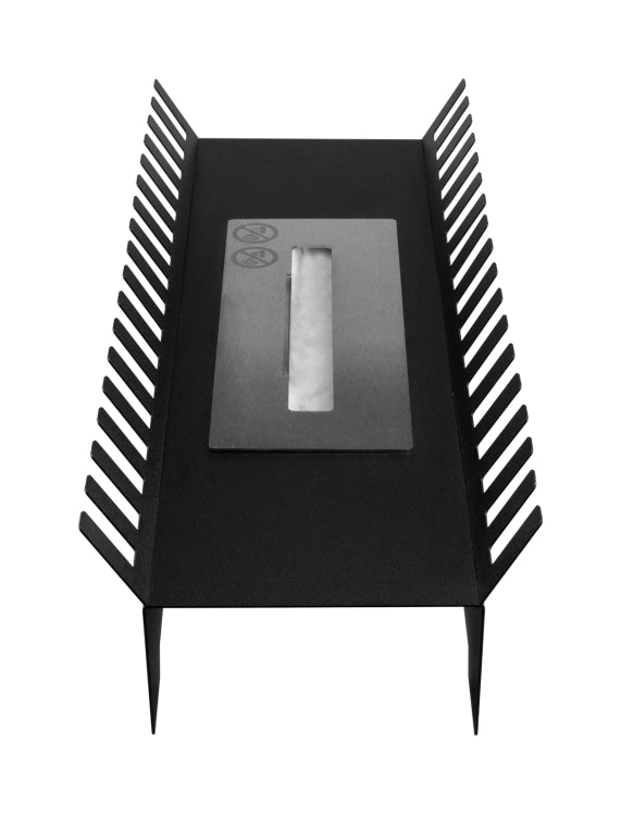Feniks Freestanding Bioethanol Fireplace – Black
