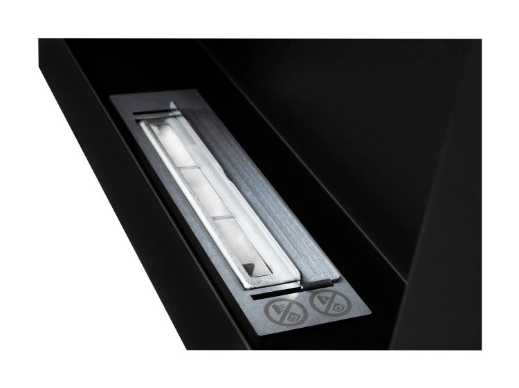 650 Wall-Mounted Bioethanol Fireplace – Black